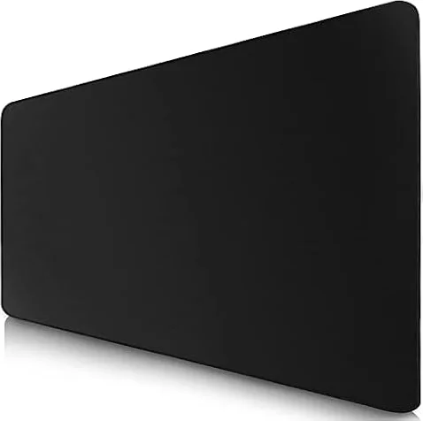 Sidorenko Tapis de Souris XXL 900x400 mm Noir - Grand Tapis Bureau Gaming Gamer avec Base Antidérapante - Mouse Pad Imperméable Microfibre, sous Main de Bureau Mousepad PC XL 90x40