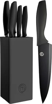 MasterChef Couteaux de Cuisine avec Bloc, Bloc de Couteaux Contient: