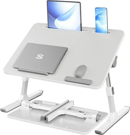 SONGMICS Support Ordinateur Portable, Table de Lit