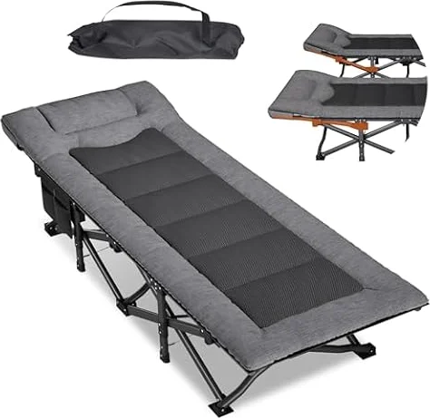 Mopaicot Furn Lit de Camping Pliable pour Adultes avec Matelas