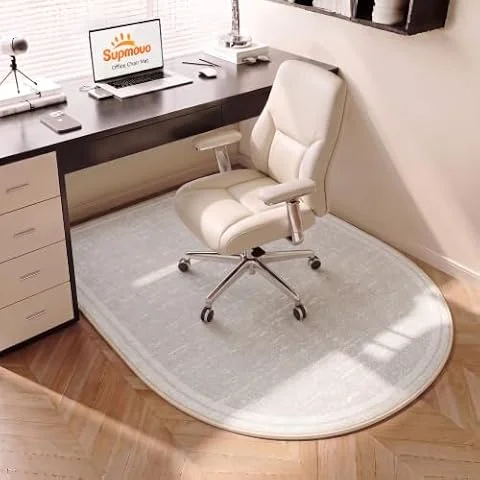 Tapis de Chaise de Bureau 120 x 90 cm, Tapis Protège-Sol Antidérapant pour Sols Durs, Design Tapis Décoratif, sous-Chaise de Bureau, Roulement Silencieux, pour Parquet, Stratifié, Bois et Carrelage