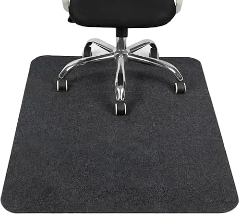 COSYLAND Tapis Chaise de Bureau, 120cm*90cm, Gris Tapis de Sol Bureau, Tapis Protection Sol Chaise Bureau, antidérapant, Tapis de Protection de Sol Convient au Bureau à Domicile