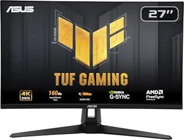 ASUS Moniteur de Jeu TUF Gaming VG27UQ1A - 27 Pouces 4K, HDR, 160Hz, ELMB Sync, Temps de réponse 1ms, 95% DCI-P3, DisplayWidget Center, AMD FreeSync™ Premium, NVIDIA Compatible