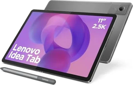 Lenovo Idea Tab - Tablette Tactile, IA intégrée 11'' 2.5K, 90Hz (MediaTek Dimensity 6300, 8Coeurs, RAM 8Go, UFS 2.2 128Go, Android 15, Wifi5 + Bluetooth) Lenovo Tab Pen - Gris