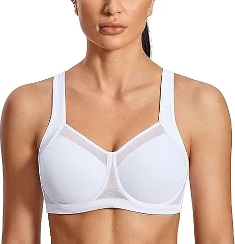 La Isla Femme Soutien Gorge de Sport Max Sport Armatures Dos Nageur Blanc FR90C (EU34C)