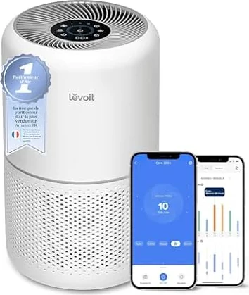 Levoit Core300S Purificateur d'Air CADR240m³/h HEPA Capture contre Allergie
