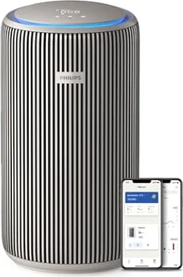 Philips Purificateur d'air connecté 3200, jusqu'à 130m², 15 dB(A)*, Gris
