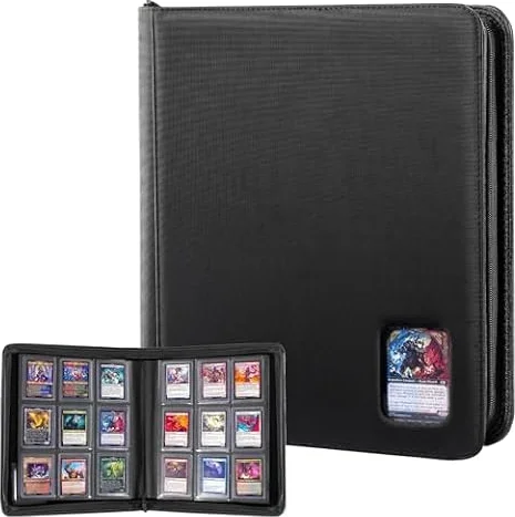 ProCase Classeur Toploader 324 Cartes TCG, Binder Toploader - Noir