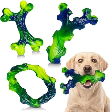 3 Jouets à Mâcher, Jouets pour Chien Très Résistants pour Mâcheurs Tenaces
