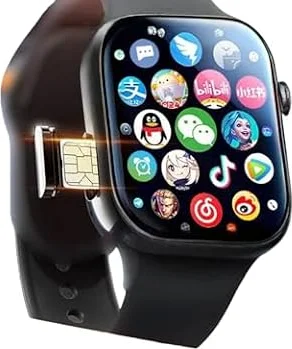 Montre intelligente 5G avec réseau cellulaire complet : Téléchargement d’applications, caméra rétractable et paiement bidirectionnel, écran haute définition fluide sans latence pour hommes et femmes
