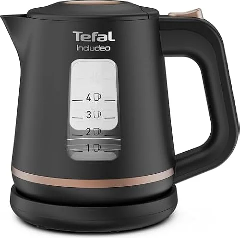 Tefal - Bouilloire électrique Includeo Noire - Ergonomique - 1 L