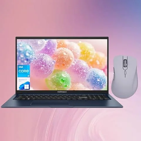 ASUS Vivobook 17 Daily Ordinateur portable traditionnel, écran FHD de 17,3", Intel Core i3-1215U, carte graphique Intel UHD, 20 Go de RAM, 2 To SSD, HDMI, webcam, Wi-Fi, Windows 11 Home, bleu