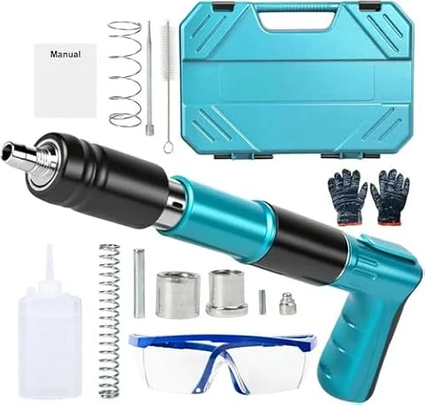 Risegun Cloueur Beton,Pistolet à Clous Manuel à 5 vitesses,Ongles non inclu