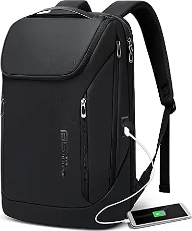 BANGE Sac à dos professionnel intelligent étanche pour ordinateur portable de 15,6" avec port de charge USB, sac à dos de voyage durable