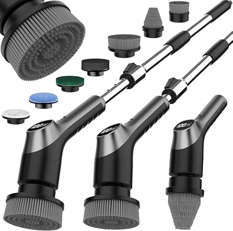 Vicmayun Brosse Nettoyage Electrique,7 Têtes Brosse Rotative Nettoyage