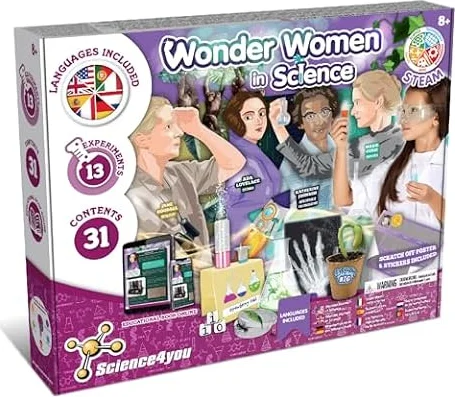 Science4you Les Filles dans la Science - Kit Éducatif avec 13 Experiences Scientifiques, et de Loisirs Créatifs de Fille 7 8 9 10 11 12+ Ans avec Activité Manuelle pour Enfant