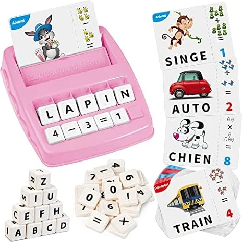 Joozmui Jouet Fille 3-8 Ans, Jeux Educatif 3-9 Ans Cadeau Garcon 3-10 Ans Apprendre a Lire Jouet Enfant 3-12 Ans Garçon Jeux de Societe 3-11 Ans Jeux Enfant Française Lettre