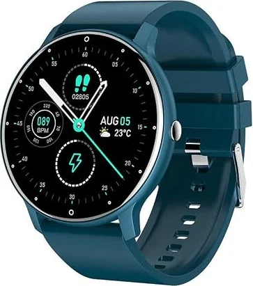 FRAKS 0,8cm Ultra Mince Montre Intelligente Traqueur Fitness Podomètre avec Fonctions Surveillance Fréquence Cardiaque, Pression Artérielle, Oxygène Sanguin et du Sommeil, Notification Push Messages